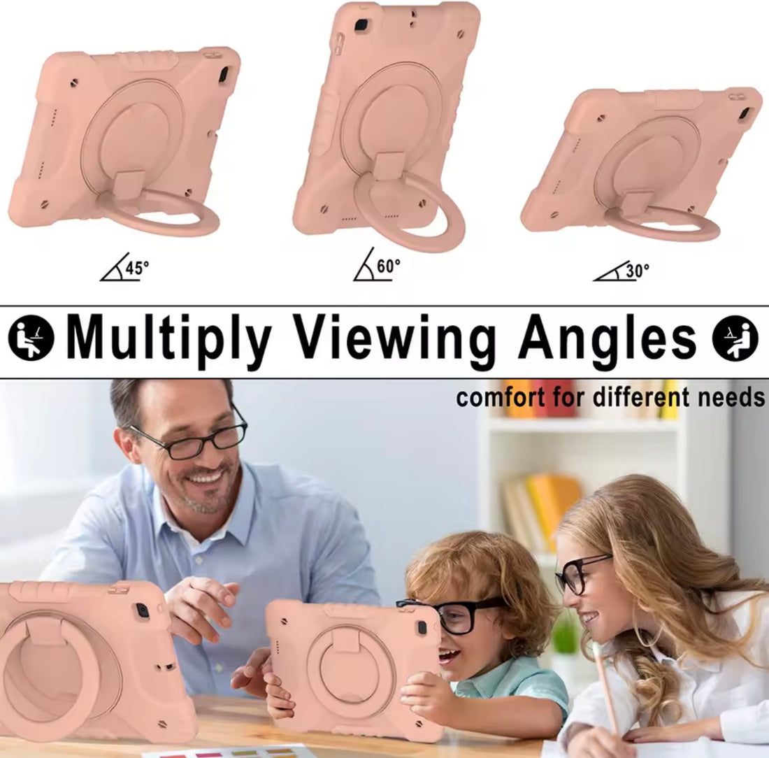 Covers con soporte para iPad y Tablet 7,8,9 generación A16 y Gen 10 (2022) funda con mango giratorio 360 correa para el hombro