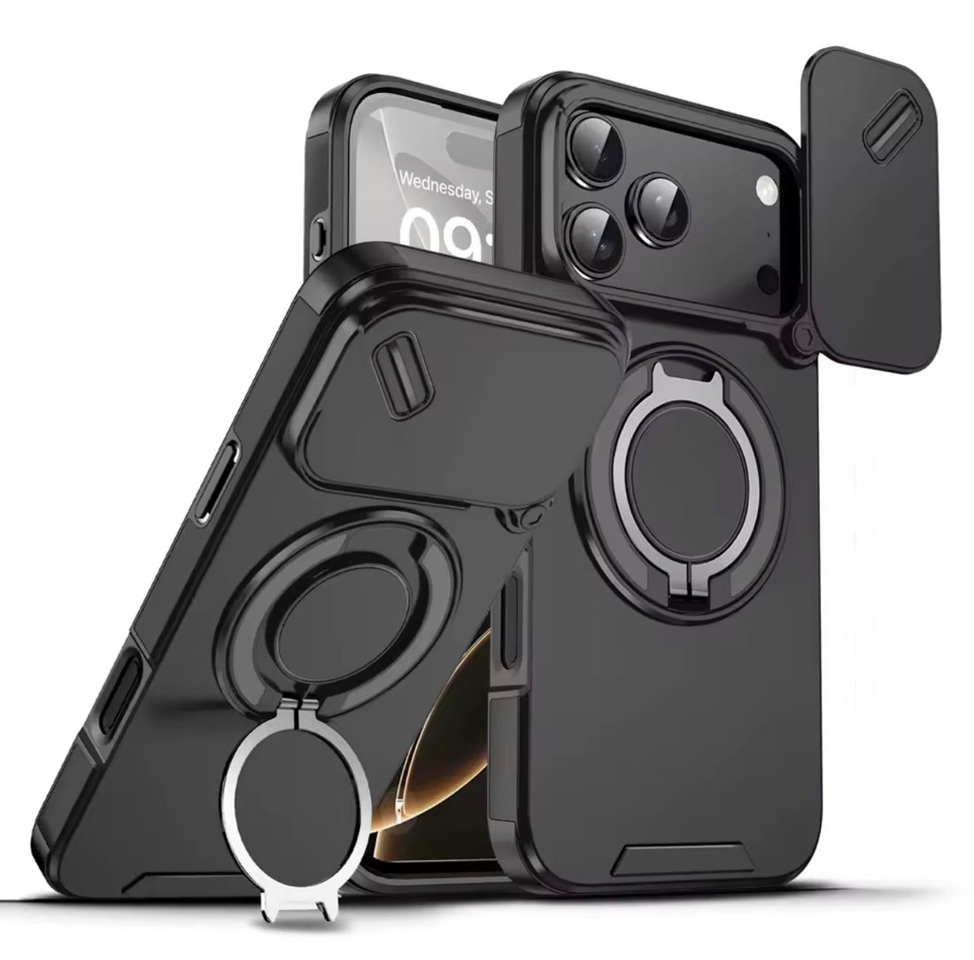 Cover Protector con Aro Soporte y Tapa para Cámara IPhone 17 Air