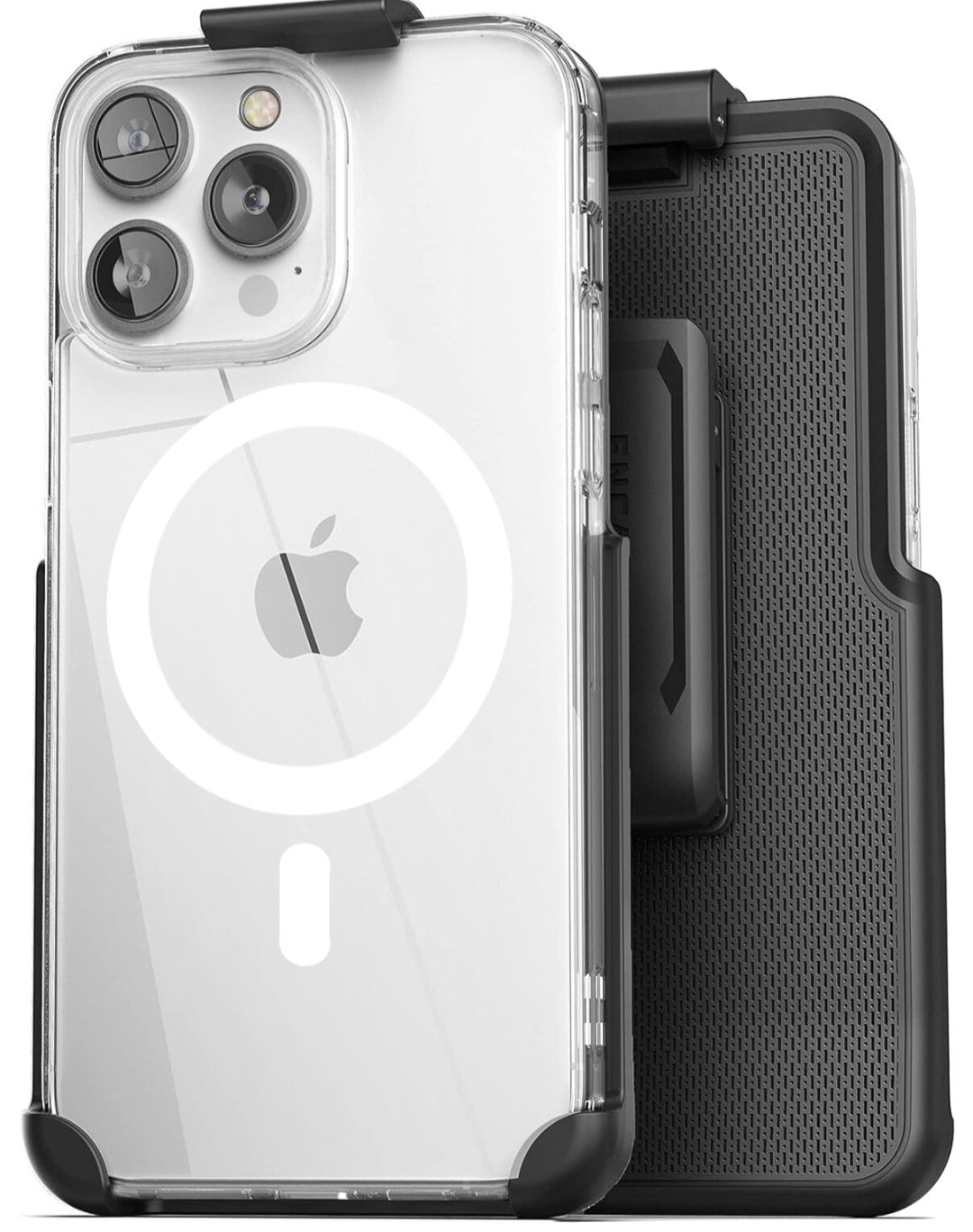 #"Funda transparente con clip para cinturón Magsafe para iPhone 14 Pro Max ".product_name# - Christian Cover