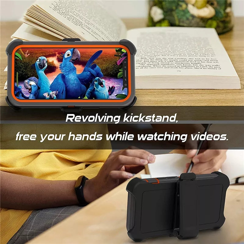 Cover 3 en 1 protector con Clips para iPhone, 12 Pro Max